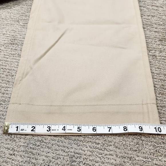J. Crew Sailor Heritage High Waist Wide Leg Chino Pant Khaki Tan Smooth Cotton - Picture 10 of 10